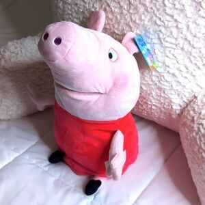 Peppa Pig Big Hugs Hand Puppet Stuffed Animal, NEW